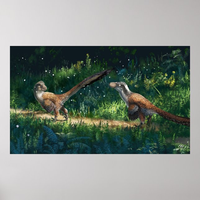 Poster Deinonychus Pair (Frente)