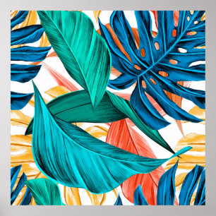 Poster Deixa o verão tropical exótico