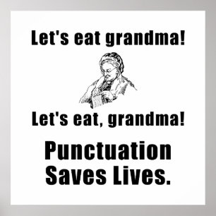 Pôster Deixa para comer a avó