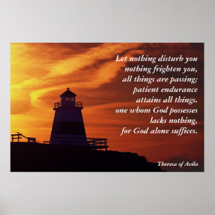 Poster Deixado nada perturbe-o