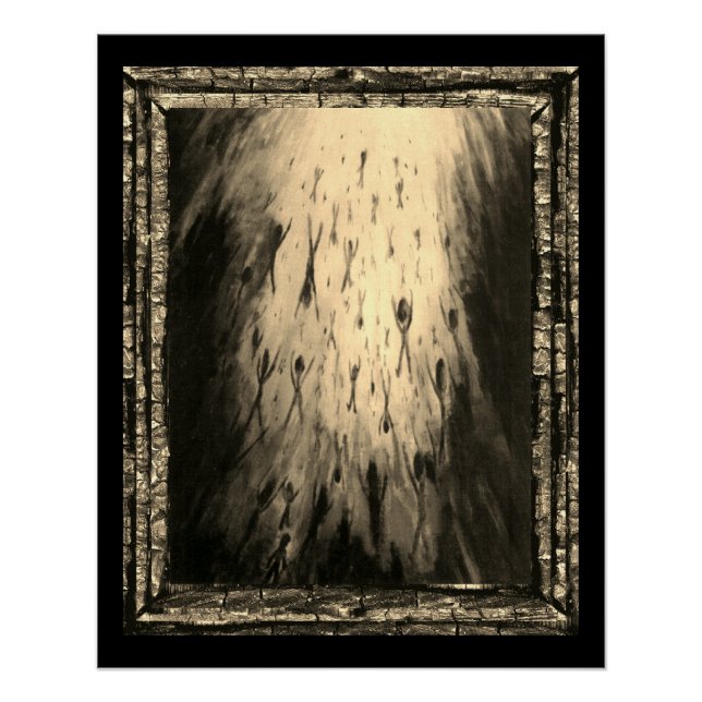 Pôster Deixando A Escuridão Entrar Na Luz (Frente)