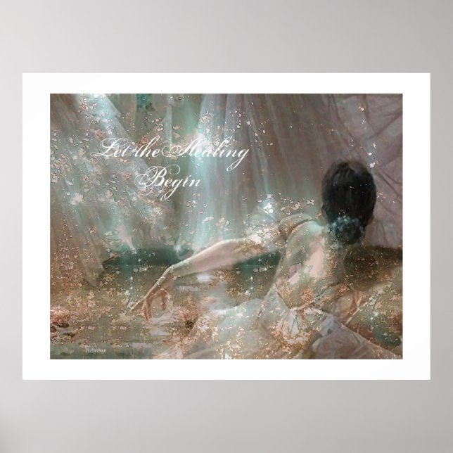 Pôster "Deixe a cura começar" (Frente)