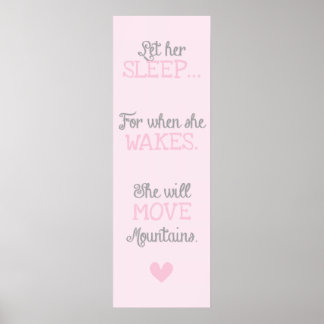 Poster Deixe-a dormir.