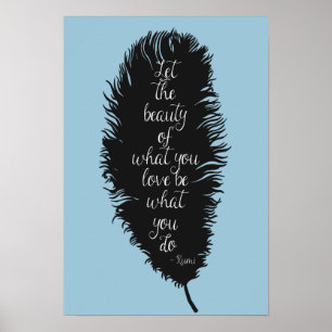 Poster Deixe a pena da beleza