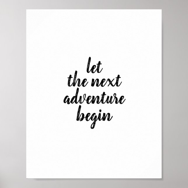 POSTER DEIXE A PRÓXIMA AVENTURA COMEÇAR (Frente)