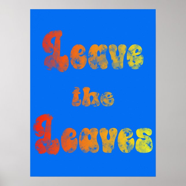 Poster Deixe as Folhas (Frente)