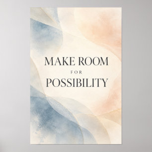 Poster Deixe Espaço para a Possibilidade Tipografia Minim