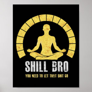 Poster Deixe Ir Buda Zen Lótus Ioga Resfriar Irmão