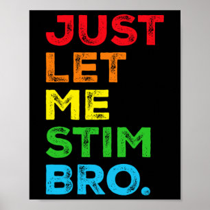 Poster Deixe-Me Estimular, Irmão Autismo Sensibilização M