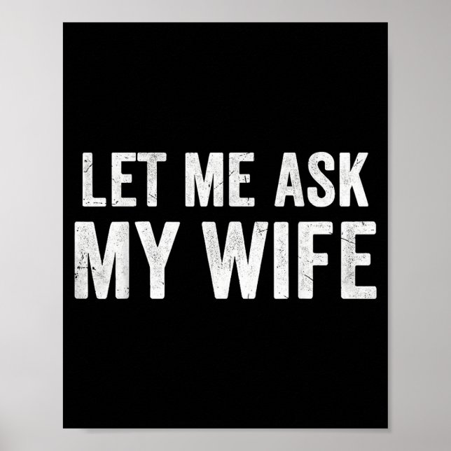 Poster Deixe-me Perguntar à Minha Esposa Presentes de Hum (Frente)