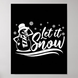 Poster Deixe Nevar Inverno Para Homens Mulheres E Criança