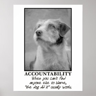 Poster Deixe o cão tomar a culpa para o seu farts [S]