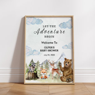 Poster Deixe o Chá de fraldas Adventure iniciar