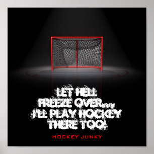 PÔSTER DEIXE O INFERNO CONGELAR-SE SOBRE