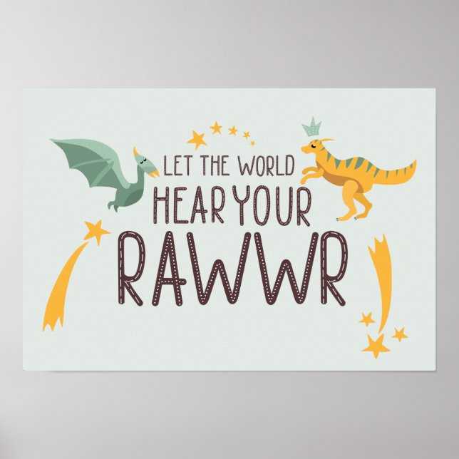 Poster Deixe o Mundo Ouvir Seu Rugido (Frente)