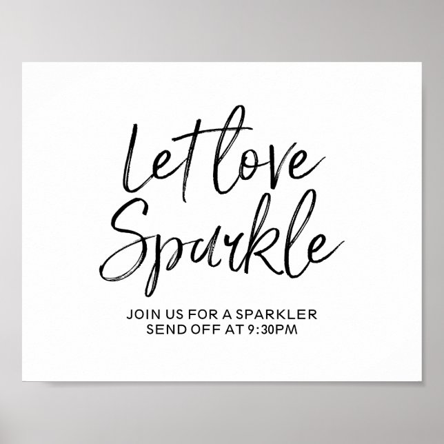 Poster Deixe o sinal do Love Sparkle 8x10 (Frente)