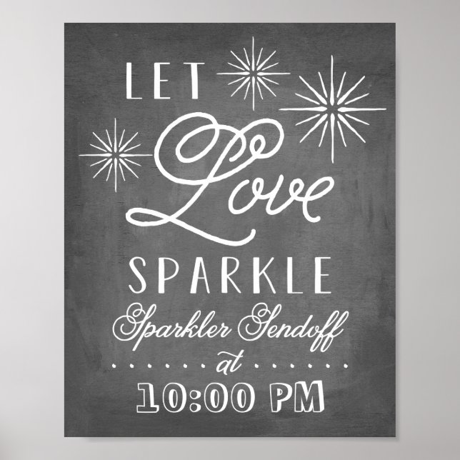Pôster Deixe o Sparkle do Amor | Desativação do Sparkler (Frente)