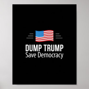 Poster Deixe o Trump - Salve a Democracia -