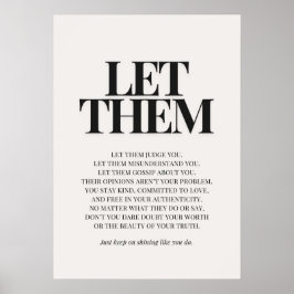 Poster Deixe-os – Citação Inspiradora