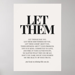 Poster Deixe-os – Citação Inspiradora