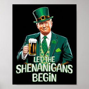 Poster Deixe Os Shenanigans Começarem A Rua Engraçada. Pa