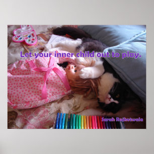 Poster Deixe seu Filho Interior Sair Cartaz de Gato Smoki