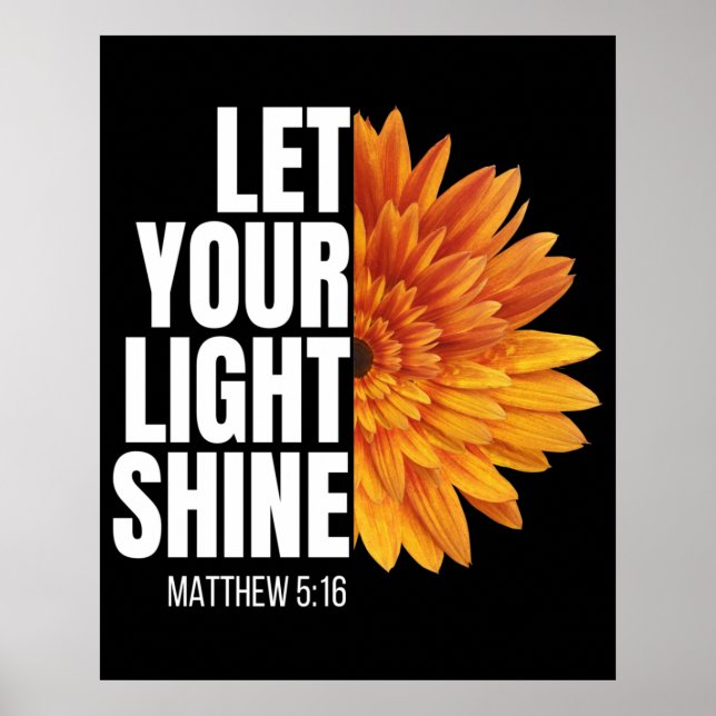 POSTER DEIXE SUA LUZ BRILHAR (Frente)