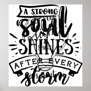 Poster Deixe sua luz brilhar com as lanternas de Deus