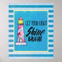 Deixe sua tipografia brilhante do farol brilhante