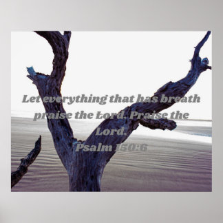Poster Deixe tudo que tem Breath Louvar o Senhor