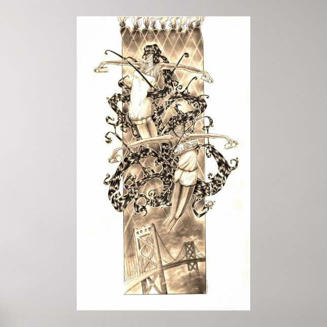 Pôster deixei meu coração em São Francisco (Frente)