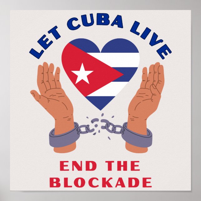 Poster Deixem Cuba Viver (Frente)