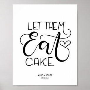 Poster Deixem-nos comer bolo - escarnecidos - Personaliza