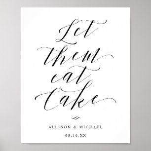 Poster Deixem-Nos Comer Sinal De Festa De Recepção De Scr