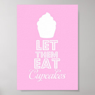 Poster Deixem-os Comer Cupcakes