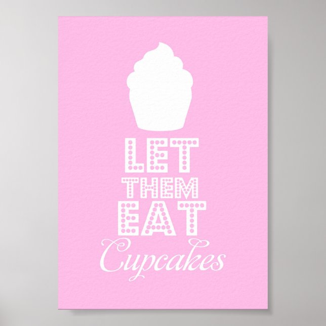 Poster Deixem-os Comer Cupcakes (Frente)