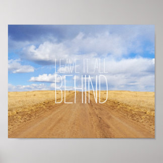 Poster Deixem tudo para trás viagem de viagem