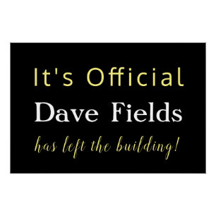 Pôster Deixou o Prédio Aposentado