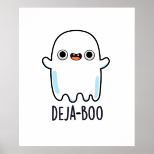 Poster Deja Boo Cute Halloween Ghost Pun