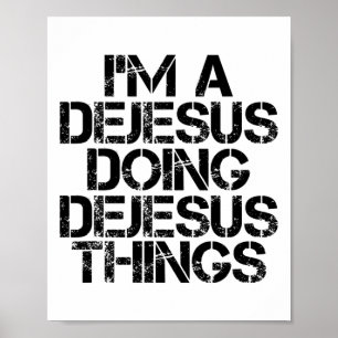 Poster Dejesus Funny Surname Family Tree Birthday