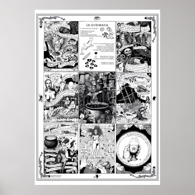 Poster del Conjuro de la Queimada (Frente)