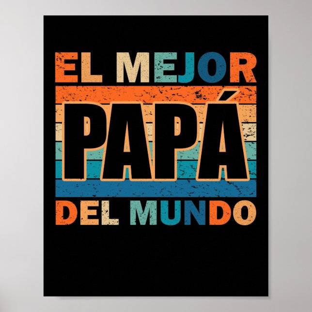 Poster Del Mundo Para Dia Del Padre (Frente)
