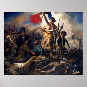 Pôster Delacroix - A Liberdade Liderando o Povo