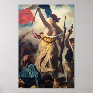 Poster Delacroix - A Liberdade Liderando o Povo Close-up