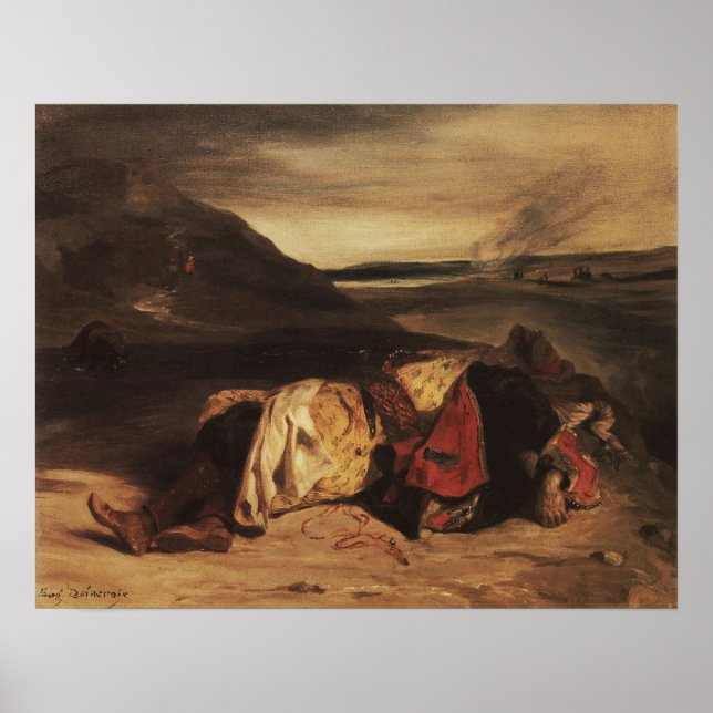 Poster Delacroix - A Morte De Hassan (Frente)