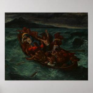 Poster Delacroix - Cristo Dormindo Durante O Tempest