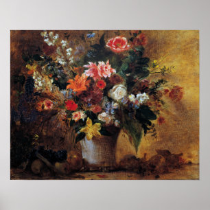 Poster Delacroix - Flor, Vida Estática