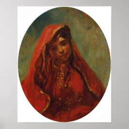 Poster Delacroix - Half Figure Of A Moroccan