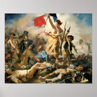 Pôster Delacroix Lady Victory liderando o caminho para a