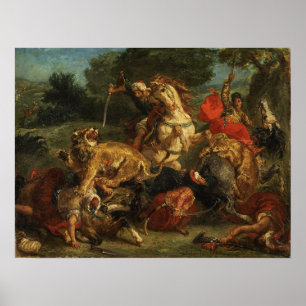 Poster Delacroix - Leão 1855